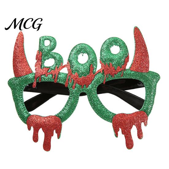 Adult Halloween Glasses Party for Kids Adults, Glitter Frame Cosplay Decoration, Funny Pumpkin Skull Ghost Bat Eyewear Accessory Favors Photo Props