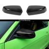 2X Black Rear View Mirror Guards Decor Cover Trim Kit for 2009-2013 Ford Mustang