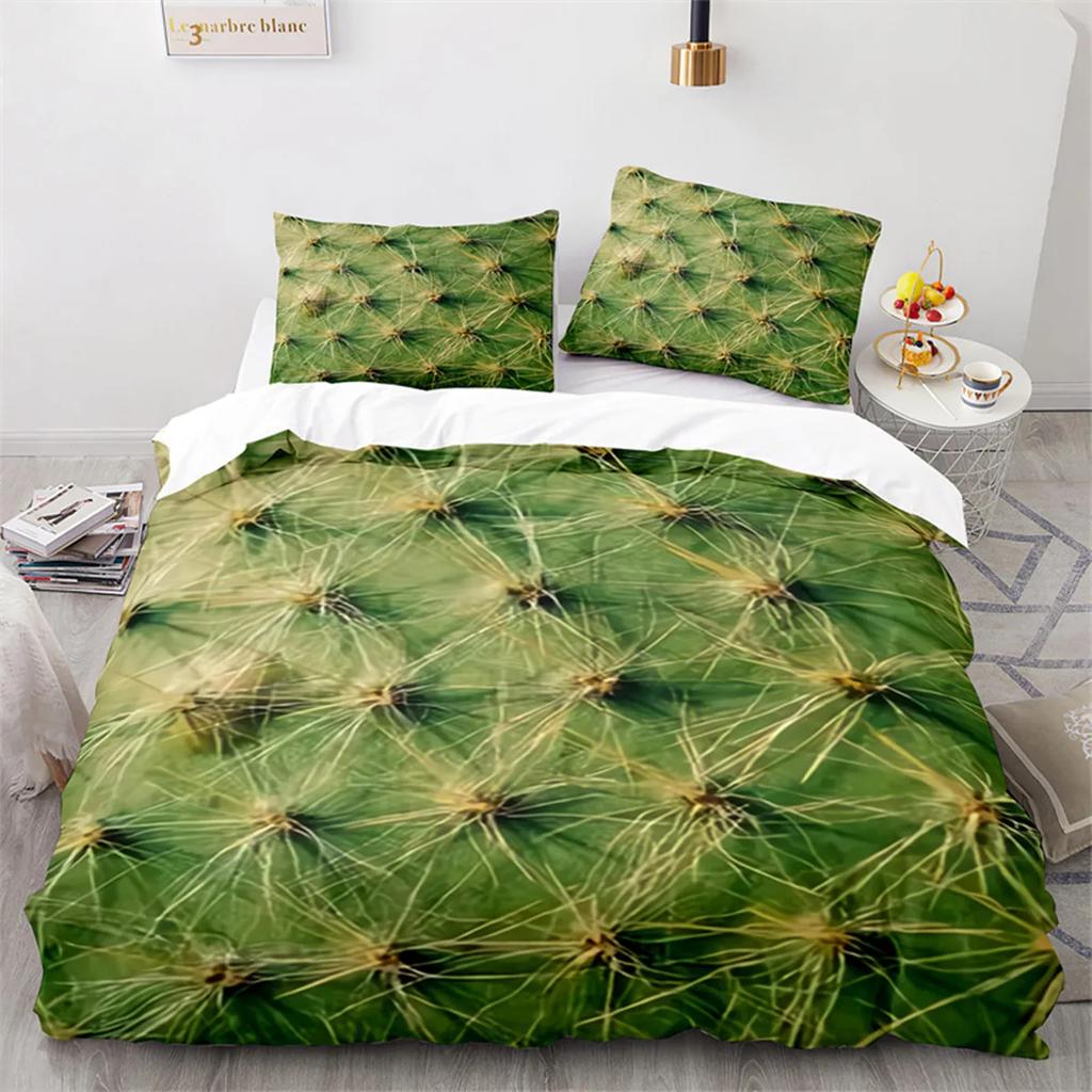 Cactus Soft Duvet Cover Tropical Desert Plant Mountain Sunrise Microfiber Comfortable Quilt Cover for Children Tens for Bedrom Decoration King