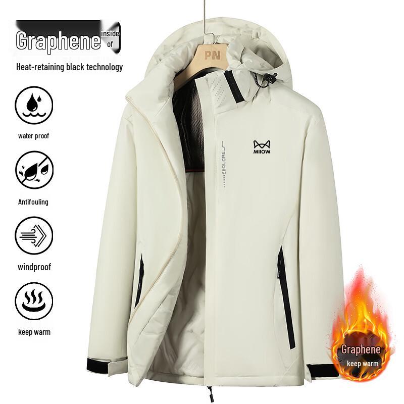 

Mao Ren Men s Winter Windproof Waterproof Hooded Padded Jacket M