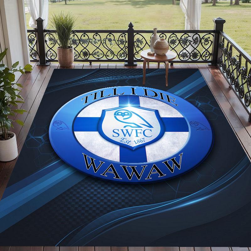 Soft Floor Carpet Sheffield Wednesday Pattern Area Rug Decorative Mat For Home Room Decoration