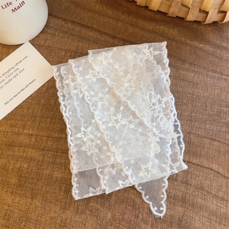 Bows, Pearl Strings, Silk Scarves, Summer Vacation Style, Atmosphere-enhancing Neckband Decoration, Hairband, Hair Ties