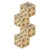 1PC Solid Polished Brass Dice 15mm 6 Sided Rounded Corners D6 Metal Cube Dice Poker Bar Board Game Dice RPG Props Gifts