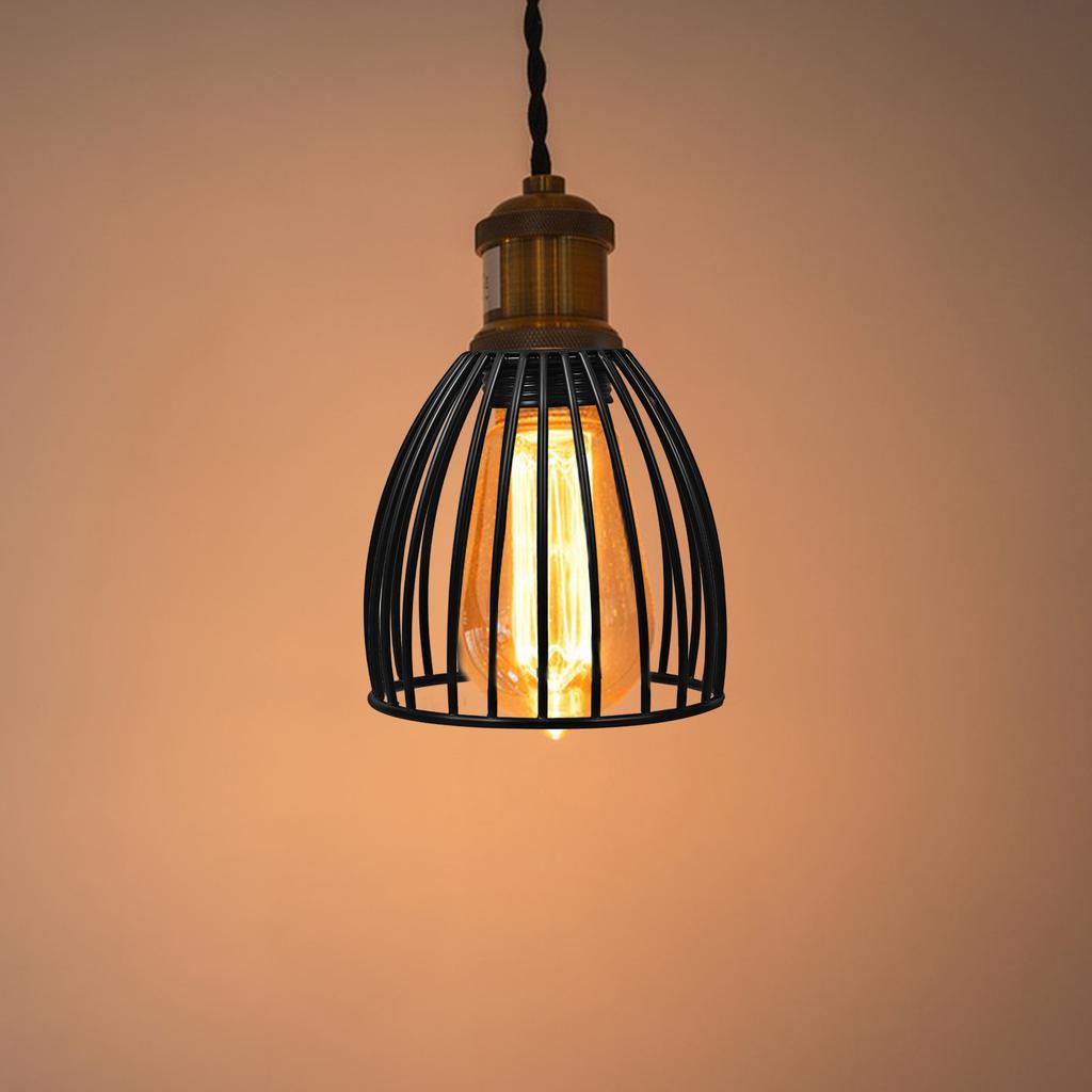 1pc Wrought Cage Lampshade Metal Drum Light Shade For Table Wall Floor Lamps Home Decor Hardware Hanging Bulb Cover