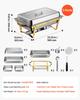 2 Packs Chafing Dishes for Buffet Set, 8.5L Stainless Steel Chafer, for Banquet Party Wedding, Rectangle Buffet Server and Warmer, with 1 Full & 2
