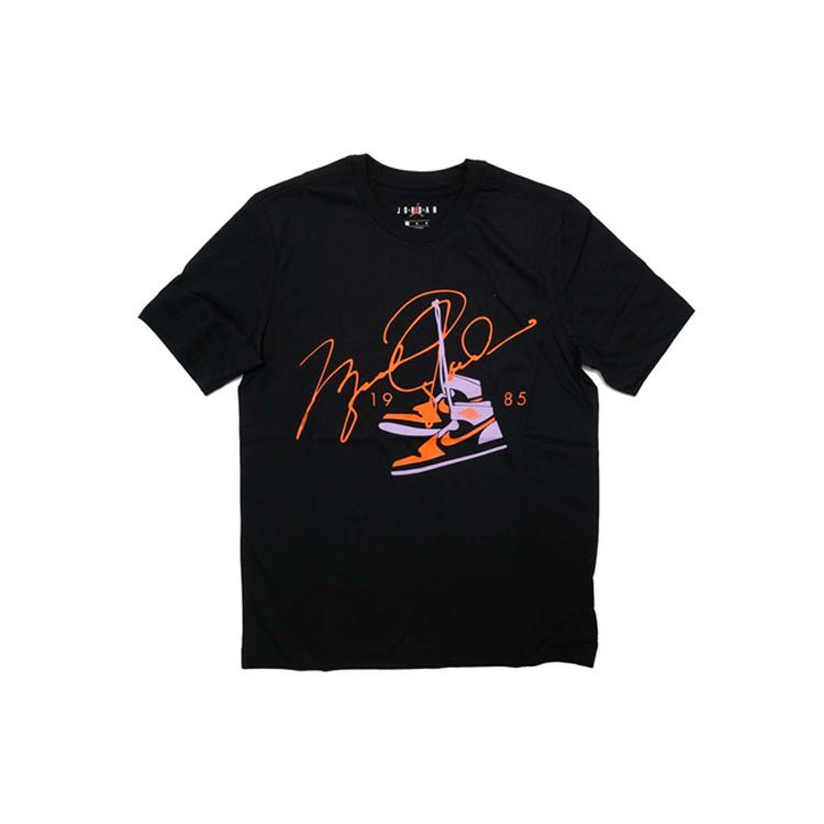 Мужские футболки Jordan AJ85 Signature с круглым вырезом, умеренного прямого кроя BQ5539-010 S