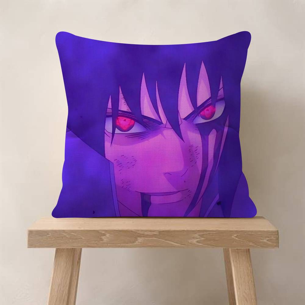 Anime N-Naruto Uchiha Sasuke Pillow Anime Pillow Sofa Bed Head Pillow Cover Cushion Cover Fashion