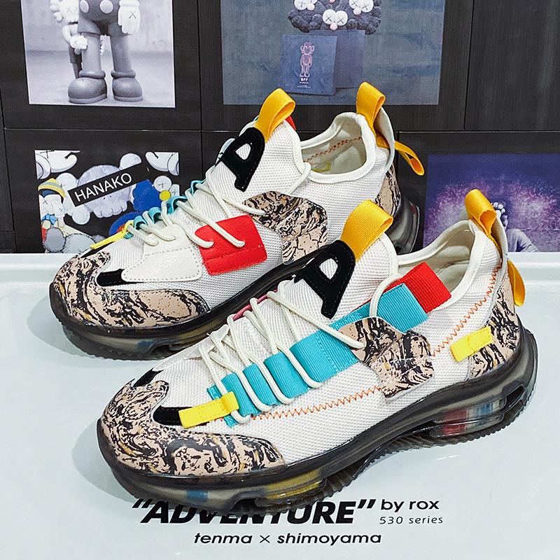 New Men's Sports Shoes Fashion Mesh Breathable Sports Casual Basketball Shoes