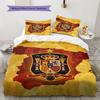 Motivo Logo Calcio Spagna Biancheria da Letto Decorazione Casa Regalo di Compleanno (1 * copripiumino + 2 * federa, senza nucleo),merchandising per fan.