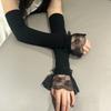 Lace Flower Sun Protection Arm Sleeves Sun Protection Ice Silk Arm Sleeves  Clothes Accessories