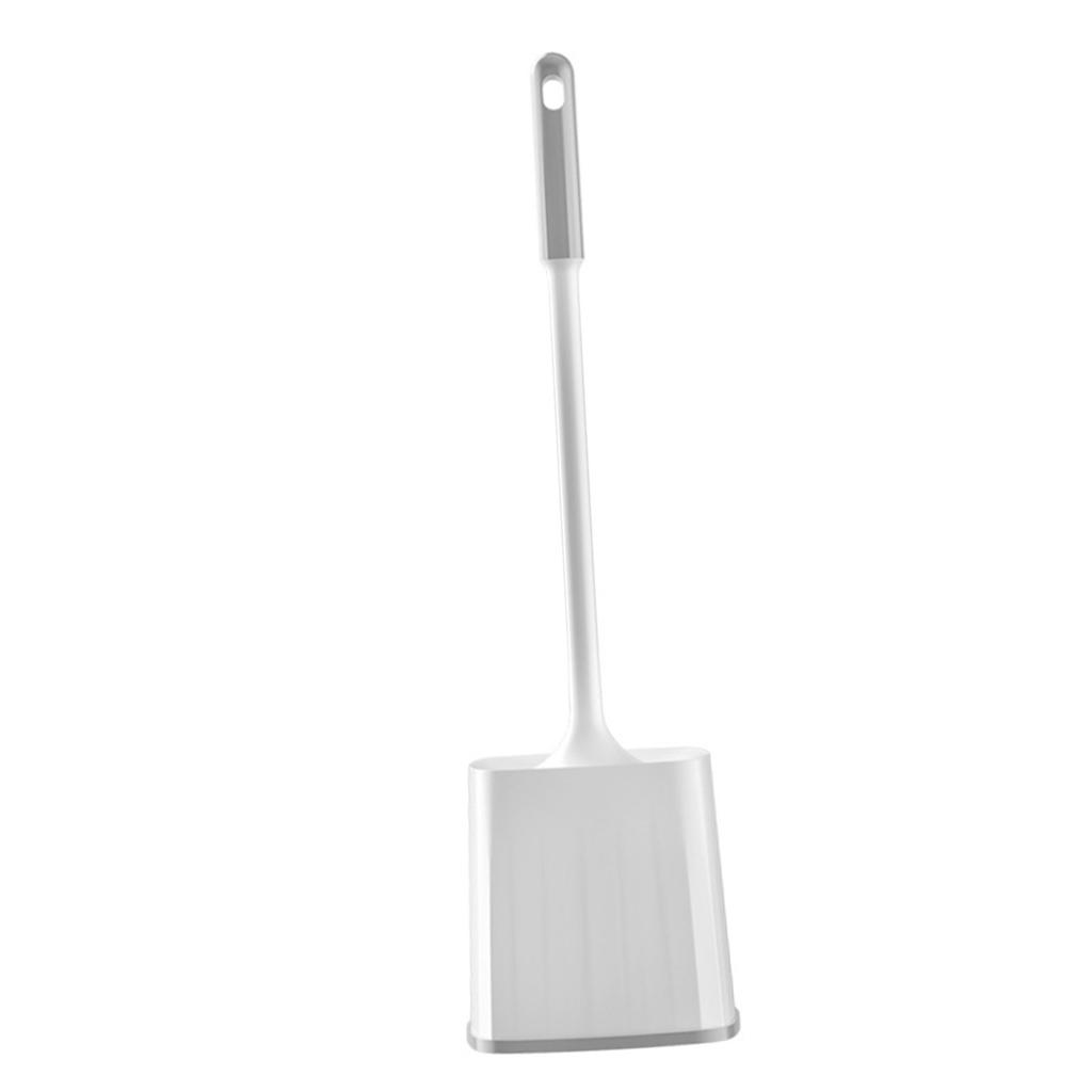 Toilet Brush and Holder Set 360 Degree Rotatable Long Handle Toilet Brush Scrubber for Bathroom