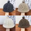 Traditional Knit Cap For Men And Women Warm Winter Beanie With Pom Poms For Casual Wear