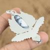 Gift For Women Pendant Owl 925 Sterling Silver Natural Dendrite Opal Gemstone