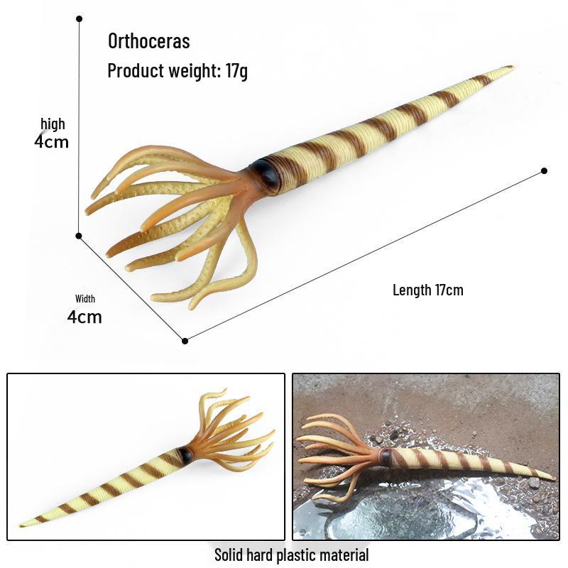 Cambrian Orthoceras Model: Prehistoric Marine Life Cognitive Toy