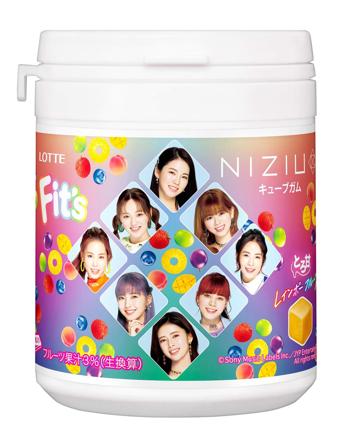

Lotte NiziU жевательная резинка в кубиках 122 г x 6 шт. Fit s