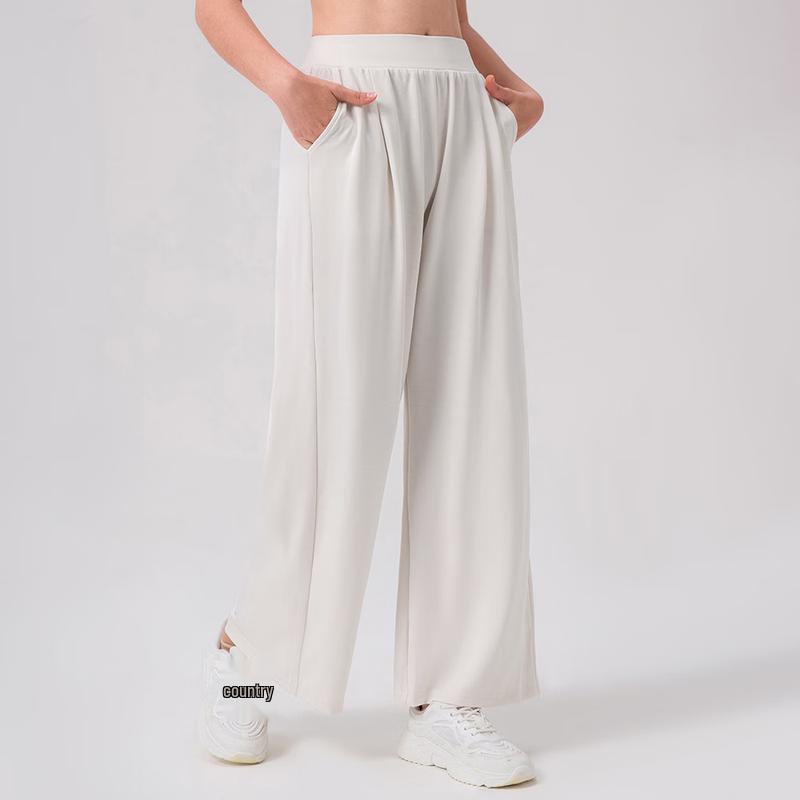 

Women s Loose Wide-Leg Fitness Pants M