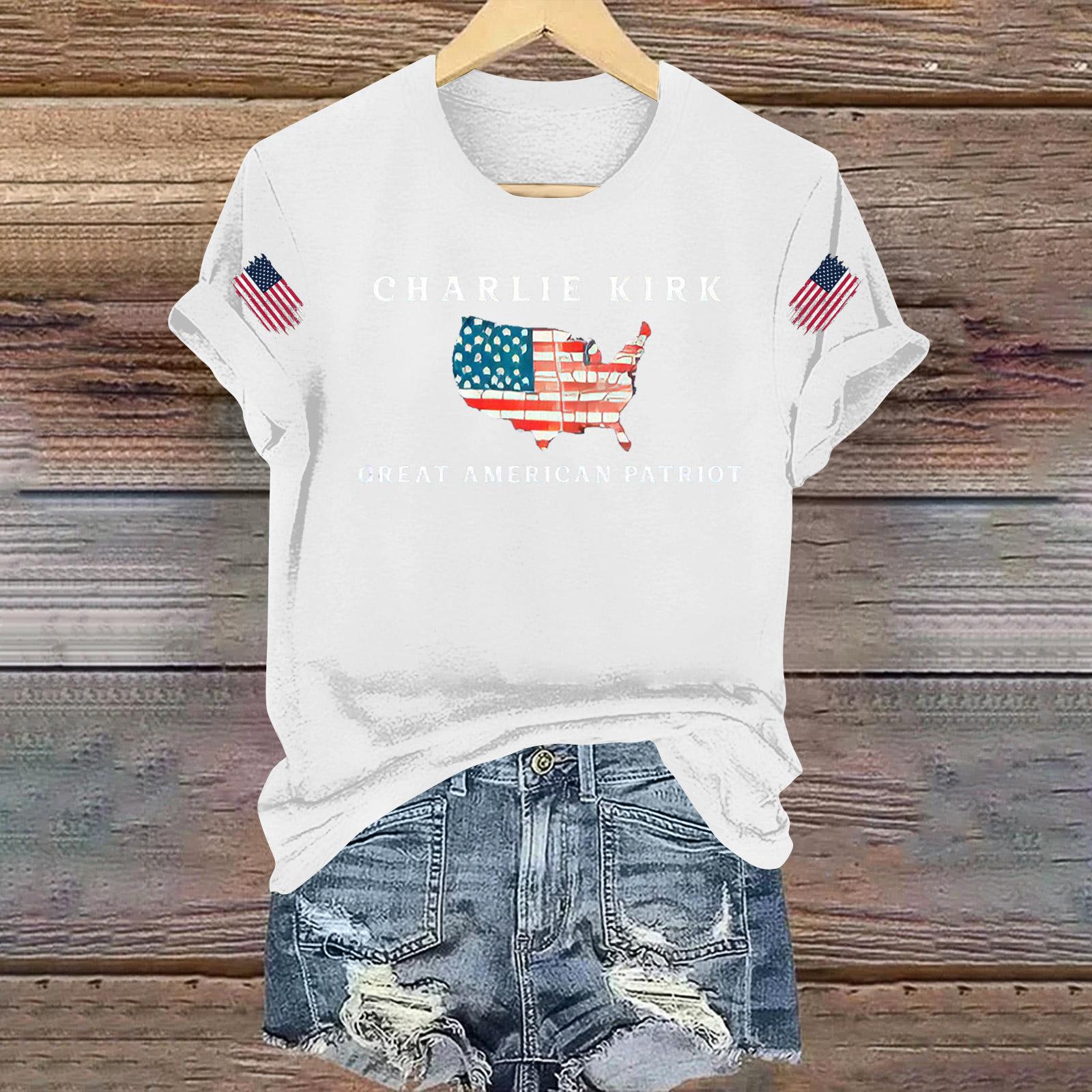 

Женская повседневная футболка с принтом, пуловер с круглым вырезом, топ с коротким рукавом S белый