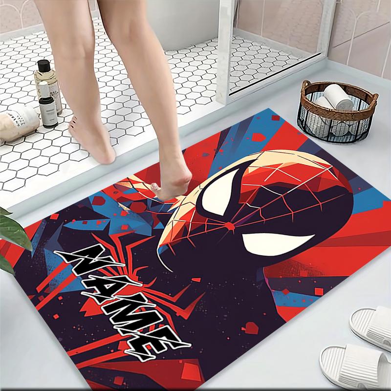 Custom Name "Spiderman Urban Adventure" Carpet Rug Customizable Soft Washable Anti-Slip Home Living Room Sofa Mats Personalized Rug. 09096