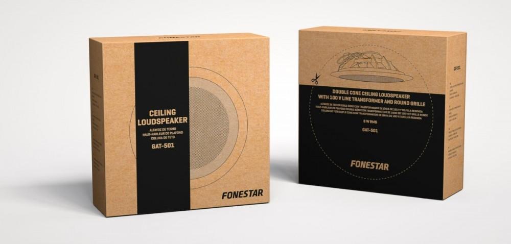 Fonestar GAT-501 - Round 100 V Built-in Speaker, 5'', White, Fonestar