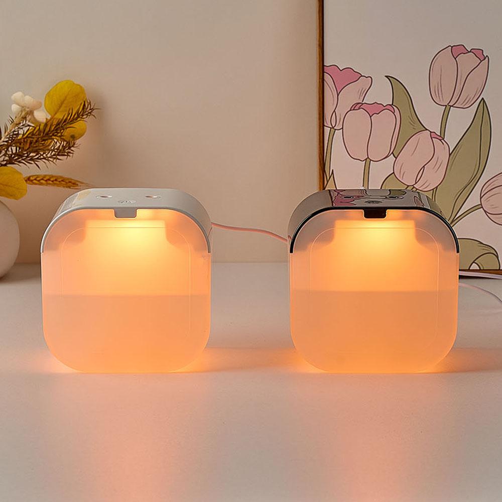Double spray humidifier with water shortage automatic power-off touch sensing bedroom home use colorful light humidifier