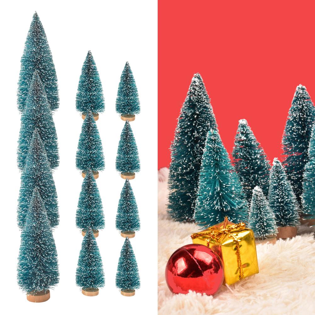 Artificial Tree Bottle Brush Tree Miniature Pine Trees Sturdy Design DIY Crafts