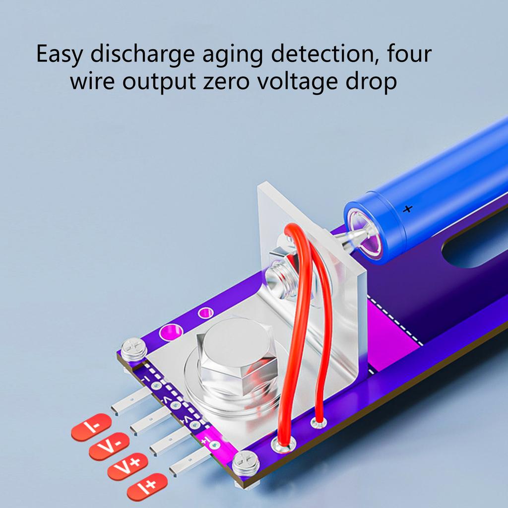 20A 4 Wire Battery Test Stand 18650 26650 Battery Resistance Capacity Tester Fixture Seat Detection Box Battery Holder