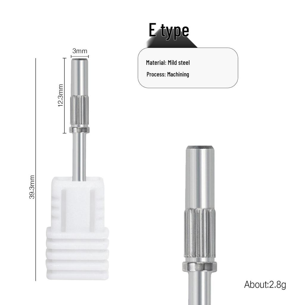 Premium Cross-Border Nail Sanding Band with 2.35mm Shaft - Gold & Silver Available