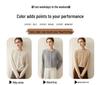 Lekasha 100% Pure Cashmere Knitted Round Neck Cardigan for Women