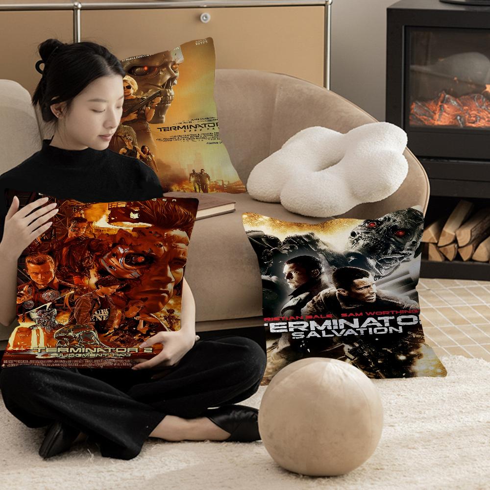 Movie T-TERMINATOR Cushion Cover Pillow Cover Decor Pillowcase Printed Cushion Case For Couch