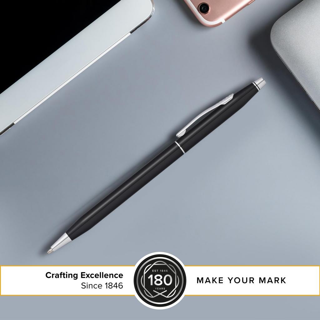 CROSS Ballpoint Pen Rollerball Classic Century Black Lacquer AT0085-111