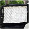 Cute Cartoon Window Shade Suction Cup Car Window Cover Universal Sunshade Curtain  Car Interior