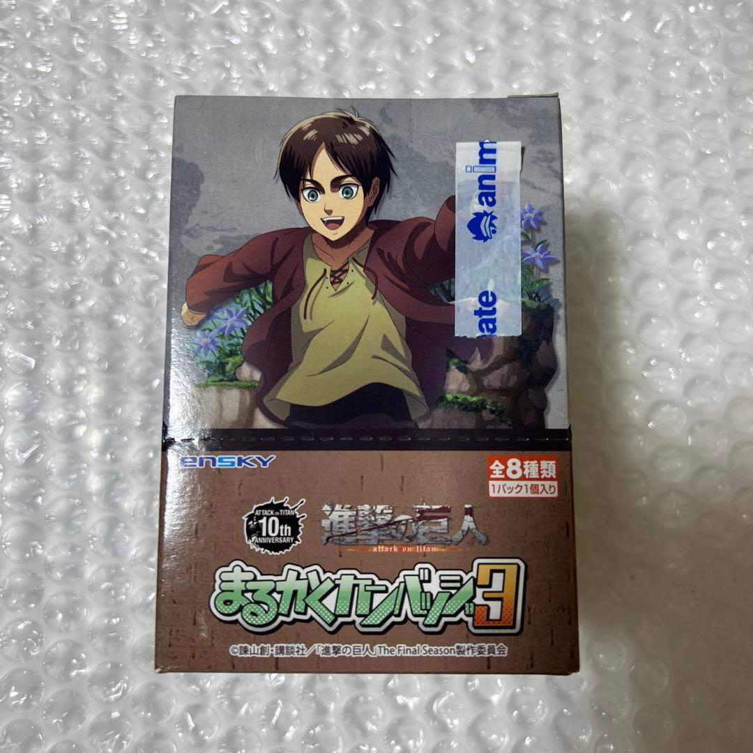 

[USED] Condition Price Reduction Attack on Titan Marukaku Can Badge 3 BOX Box Can Badge