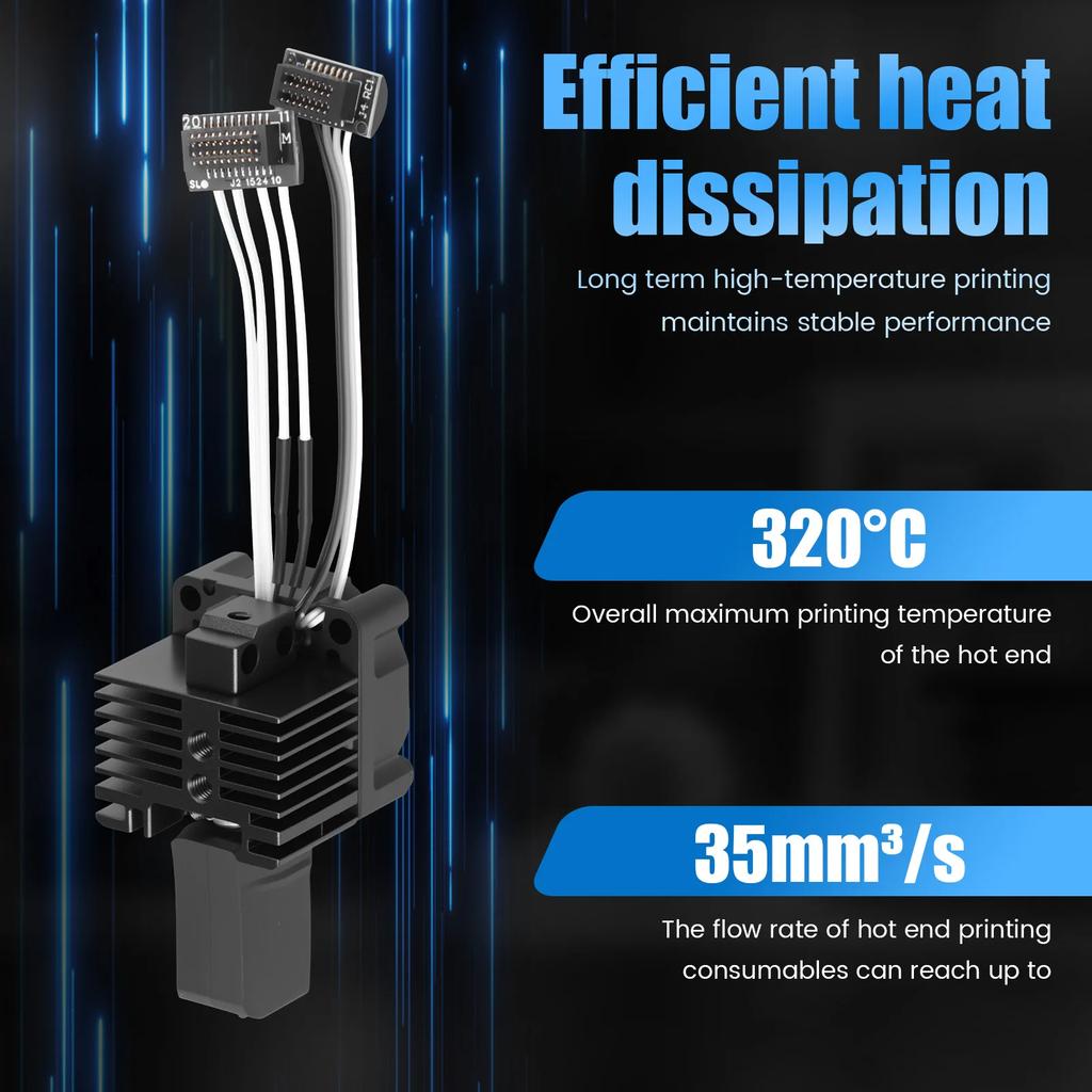 For Bambu Lab P1S Hotend Complete Assembly Upgrade Hardened Steel Extruder Kit For X1 X1C P1P P1S Fan Nozzle X1 Carbon Hot End