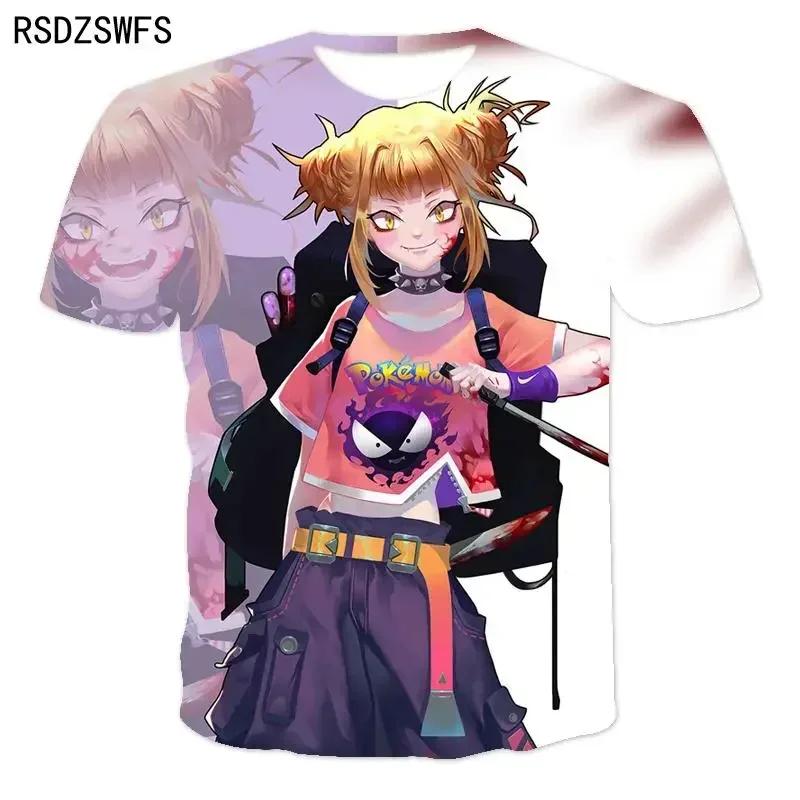 My Hero Academia Boku No Hero Academia 3D-Druck T-Shirt Herren Damen Kinder Anime Streetwear Kurzarm Junge Mädchen Kinder Tops T-Shirt