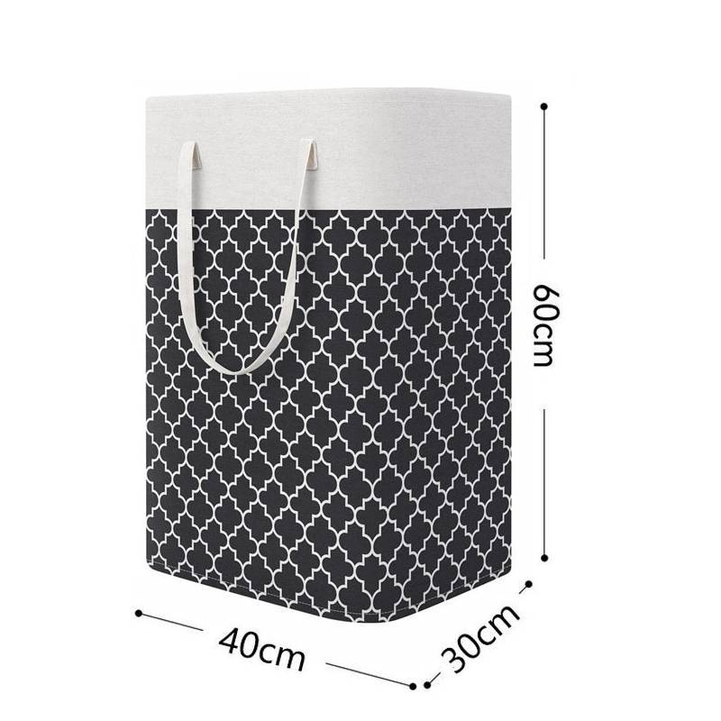 Modern Cotton Foldable Laundry Bin With Waterproof Material For Clothes And Toys