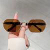 Vintage Polygonal Sunglasses for Men Women Gradient Lens Luxury Brand Design Outdoor Sun Glasses Gafas