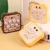 Keychain Toy Interactive Luminous Sound Effects Bread Shape Key Chain Mini Portable Whack-a-mole Decompressing Puzzle