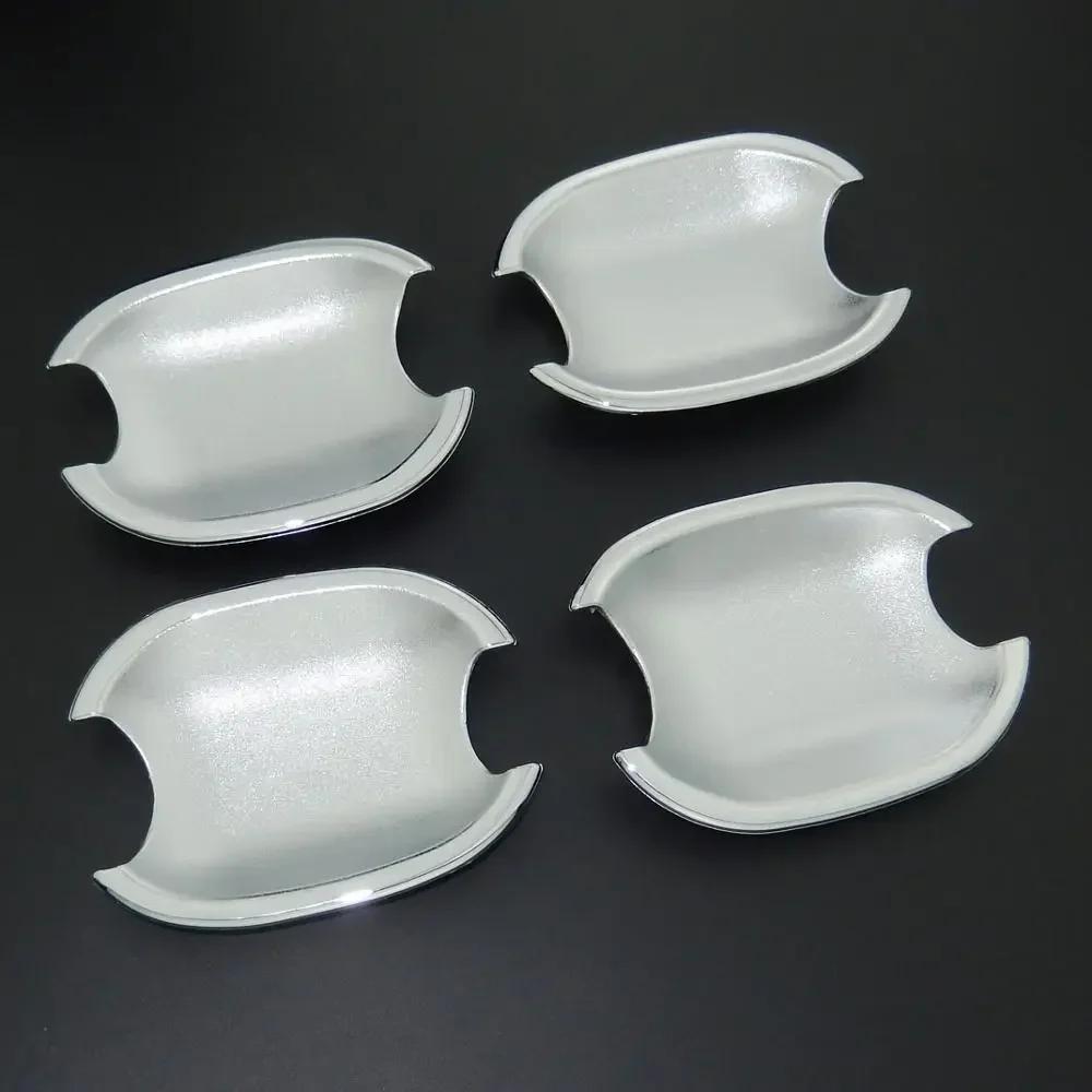 Car Decoration Door Handle Cover For Peugeot 207 308 407 3008 For Citroen C4 C6 Jumpy Cars Accessories Chrome Silver Styling