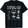Dinge, die ich in meiner Freizeit mache Lustiges Schachspieler-T-Shirt