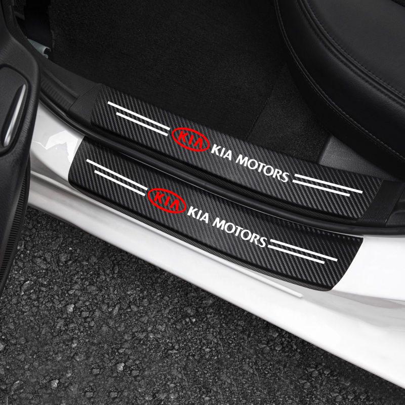 2026 Heißer Autoaufkleber Auto mit Logo Tür Kohlefaser Schwellerschutz Aufkleber Für Kia Sportage Cerato Optima K2 K3 K4 K5 Rio Pica
