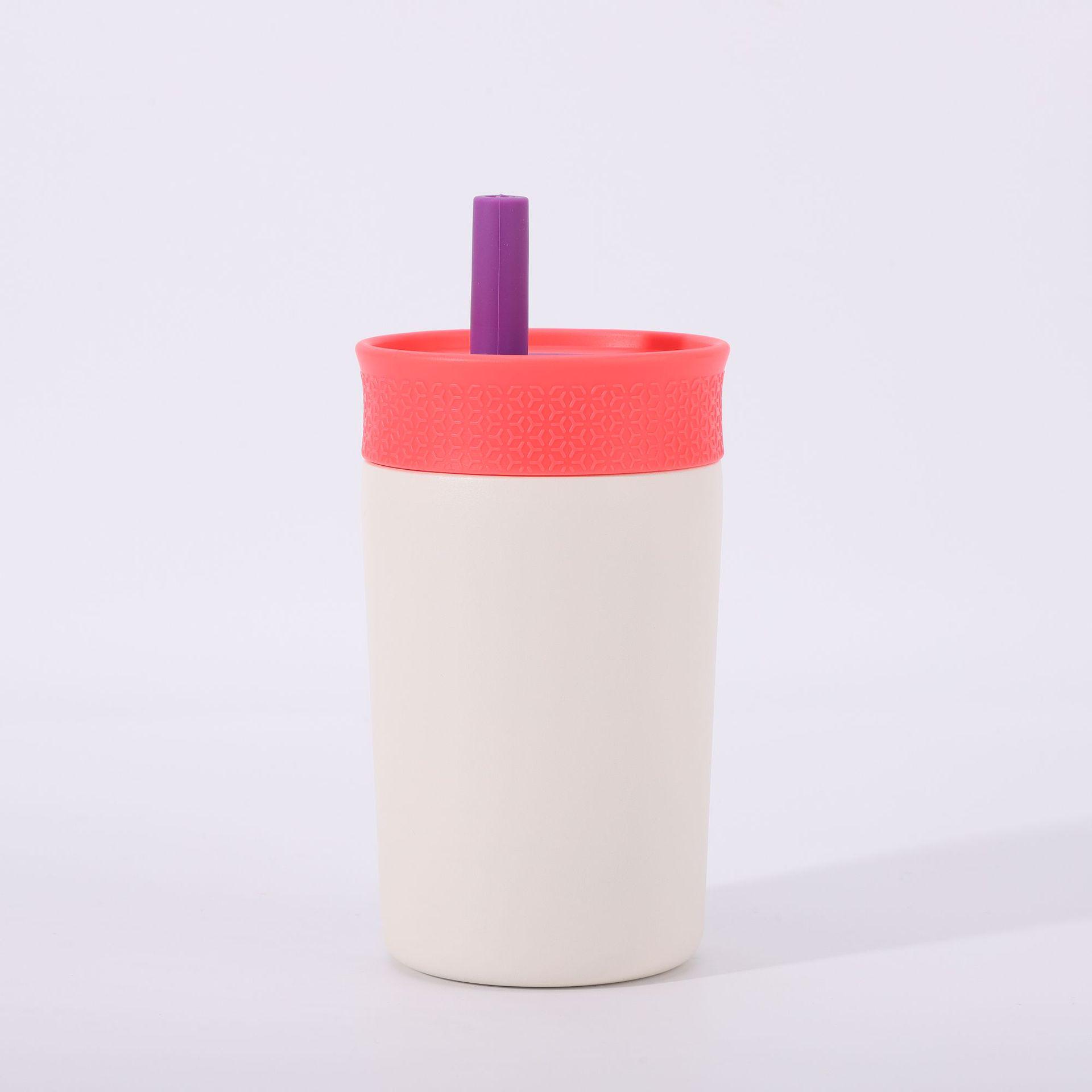 

High-Value Children s 12oz Insulated Straw Cup - Cute, Small, and Portable Design 12oz грязно-белый