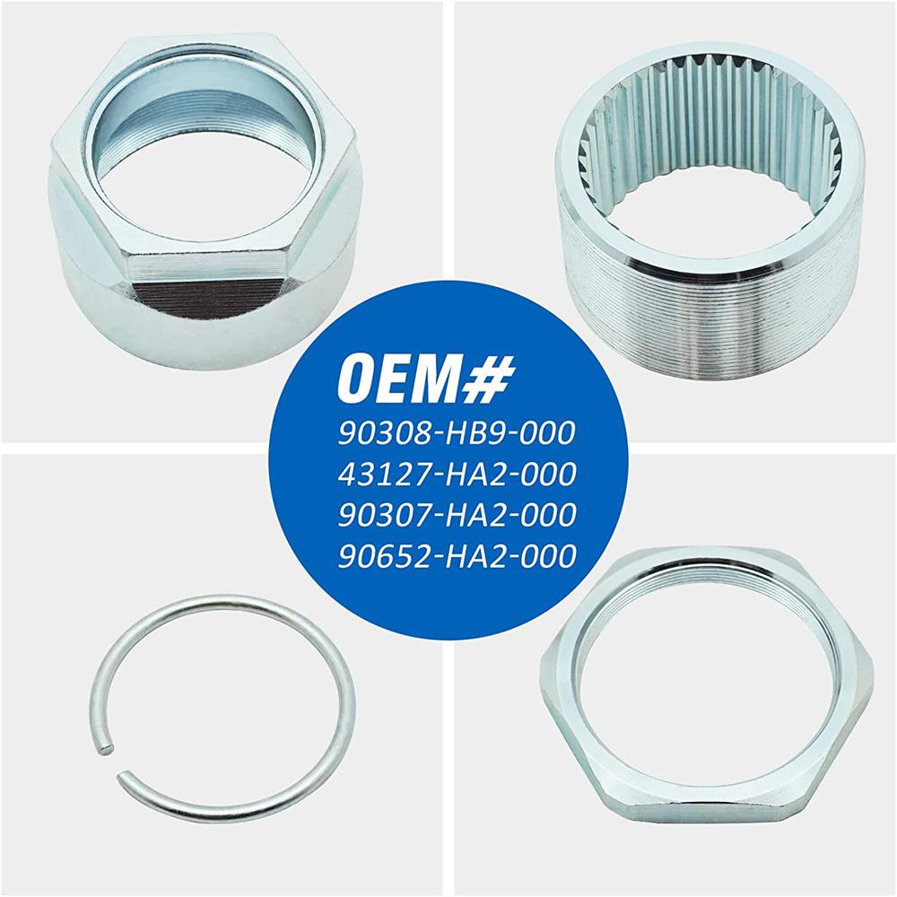 1 X Axle Bolt Lock Axle Nut Clip Kit 90308-HB9-000 For Honda ATV TRX400X TRX450R