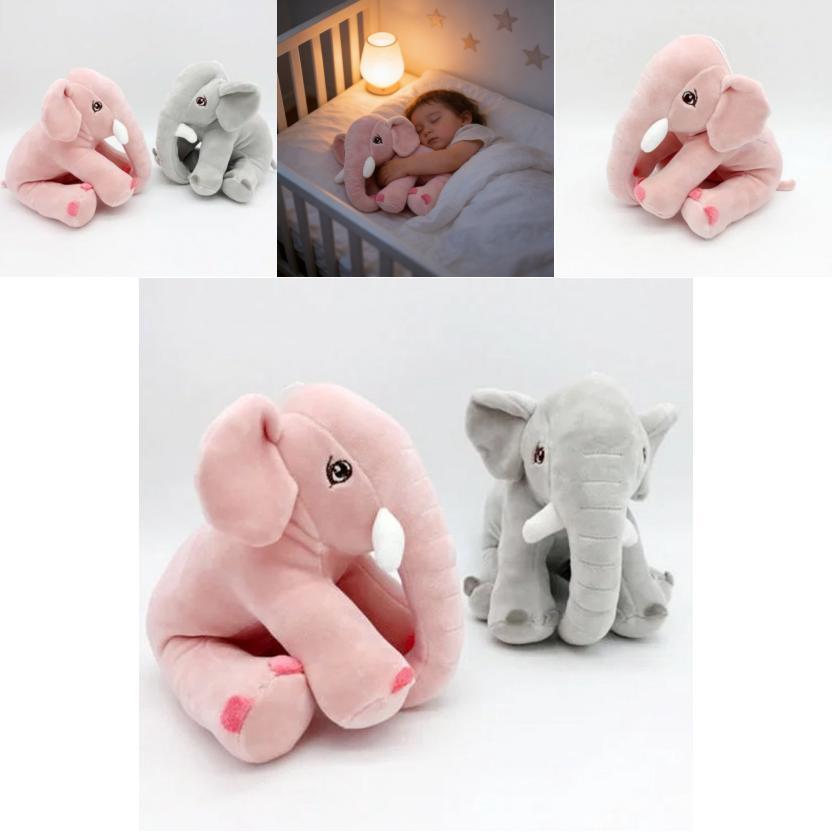 Plüschelefant Spielzeugpuppe Für Kinder Weiches Kuscheltier Geschenk Mit PP-Baumwollfüllung