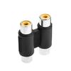 Nový F/F Audio Video Dual RCA spojovací kabel Adaptér Spojovací konektor Zástrčka Female To Female