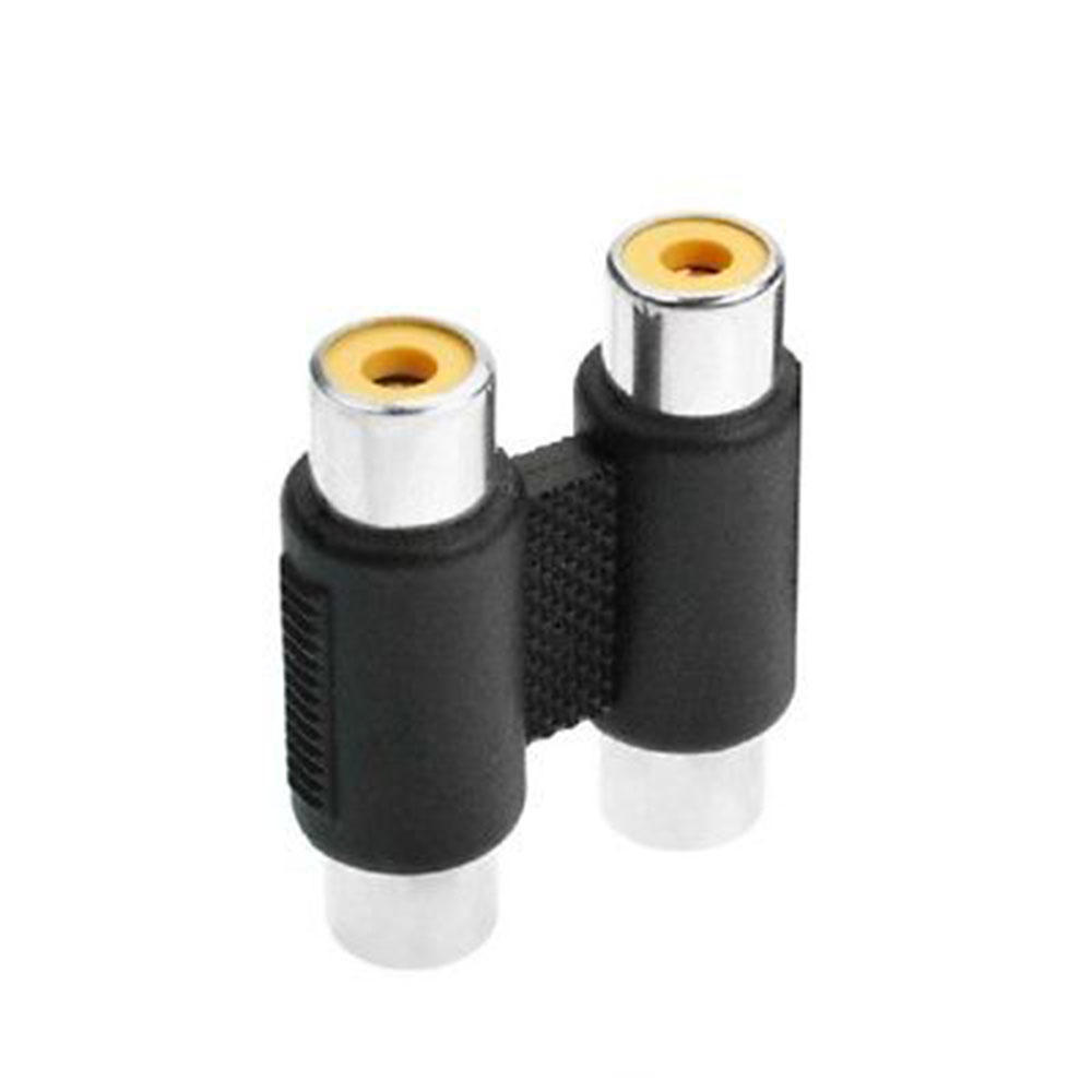 Nový F/F Audio Video Dual RCA spojovací kabel Adaptér Spojovací konektor Zástrčka Female To Female