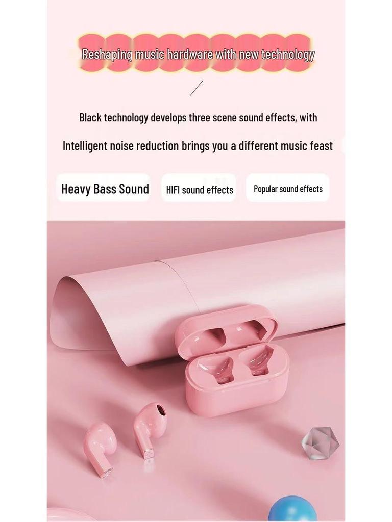 Mini High-Value Noise-Cancelling Bluetooth Earbuds for Girls - Wireless, Hot-Selling Pro5s Edition