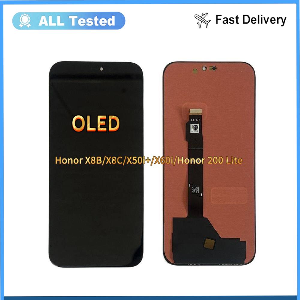 Полная сборка LCD-экрана и дигитайзера Для Honor X8B X8C X50i+ X60i Honor 200 Lite OLED