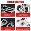 Multifunctional Socket Wrench Hand Tool 52 IN 1 360 Degree Rotating Ratchet Spline Bolt Socket Torx Wrench Repair Tool