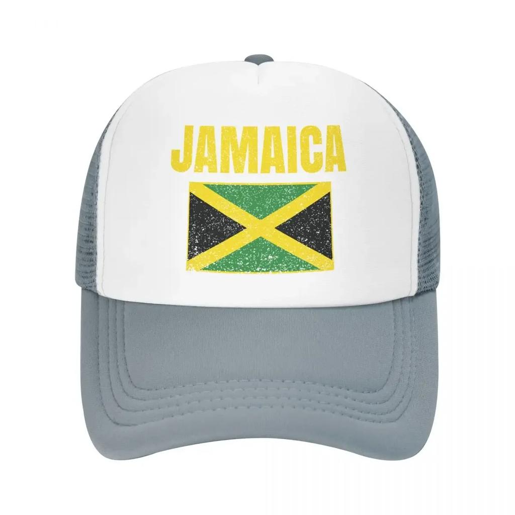 Custom Classic Unisex Jamaica Country Jamaican Flag Trucker Hat Adult Adjustable Baseball Cap Women Unisex Outdoor Dad Hat