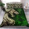 Juego de Funda Nórdica Vikinga, Juego de Ropa de Cama Celta con Dragón y Cruz Claddagh, Funda de Edredón Reina Cultura Escandinava Guardián de Asgard